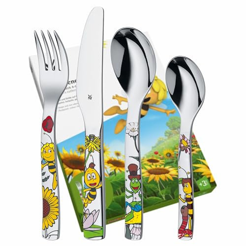 WMF Biene Maja Kinderbesteck mit Namensgravur - schönes Kinder Besteckset - Taufgeschenke personalisiert mit Gravur Geschenkideen für Mädchen und Jungen ab 3 Jahre