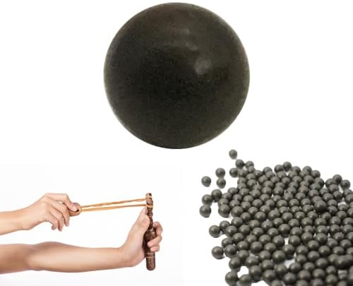 Flewdart 500 Pcs Bolas De Barro para Tirachinas 9mm De Arcilla Dura para Disparar Ejercicios,Un Bonito Regalo para Los FanáTicos De Slingshot
