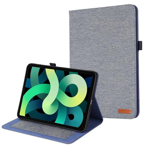 YIZHI KXY Funda Protectora para Tablet PC Slim Case Compatible with iPad 10th Generation 2022 10.9 Inch - Ultra-Thin Flip Fold Stand Cover with Auto Wake/Sleep | Soft TPU Back Cover(BLU)