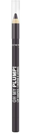 Rimmel OH MY PLUMP! Plumping Lip Liner, 120 Midnight Talk, Fuller-Looking Lips, Highly Pigmented, Ultra-Creamy Formula, Voluminous Look, Define & Sculpt Pout, 5.5g