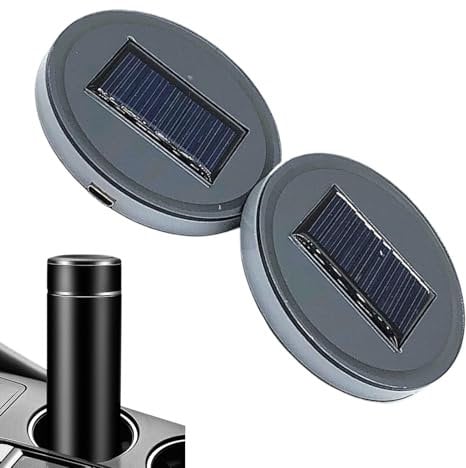 Rrlihjgu Cup Holder Coasters for Car, Light Up Cup Holder Coasters | 7 Colors Changing Mug Pad, Vehicle Interior Accessories for RV Truck Travel Mugs Water Bottles