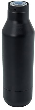 Smash 360° Edge Stainless Steel Insulated Water Bottle – Double Wall, Leak Proof, One-Touch Screw Top Lid, 360° Drinking Edge, Black