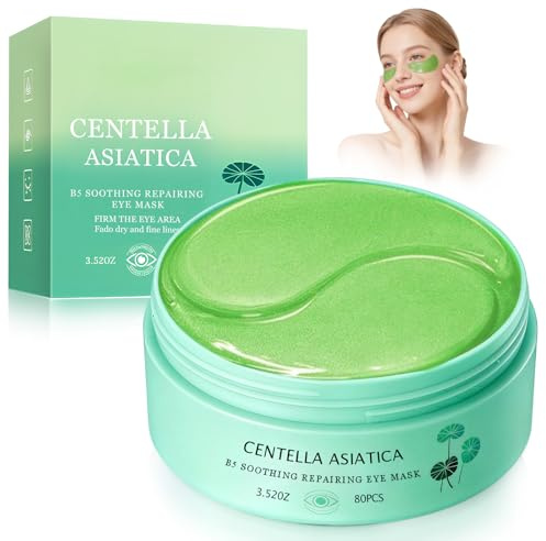 Augenpads, Hydrogel Augenpads, Eye Pads Wiederverwendbar, Kühlende und Feuchtigkeitsspendende,für dunkle Augen, beruhigen die Augenpartie, optimal durchfeuchtet, Frauen & Männer,Grün