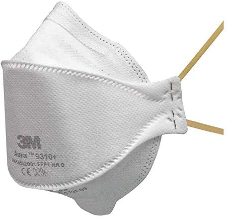3M 7000088725 AURA Respirador desechable, FFP1, Ignolved, Blanco, Paquete de 20