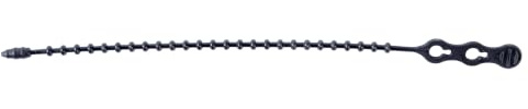 Gardner Bender 46-8BEADBK Beaded Cable Tie Wrap, 8 inch, 70 lb, Reusable, Adjustable Wire and Cord Management, 40 Pk, UV Resistant Black