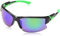 Eyelevel Men's Pinnacle Sports Sunglasses, Black (Black/Green), One size