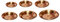 Indiabazaar Pure Copper Pooja Thali Plate Pooja Temple Home Hotel Restaurant Tarbhana 6 Size (Size 9: 38x205x205)