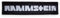 Rammstein Aufnäher Rammstein 12,8 x 2,9 cm schwarz, Offizielles Band Merchandise