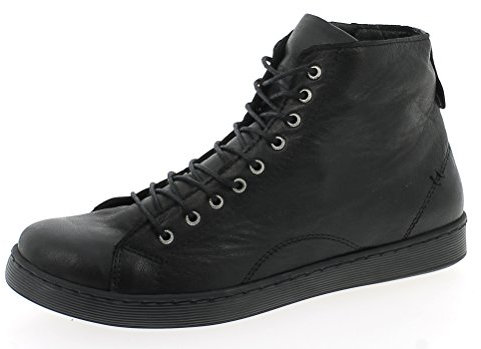 Andrea Conti Damen High Top Sneaker, Schwarz, 37 EU