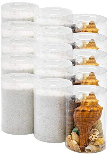 Dekovita 2kg Deko-Sand inkl. Muscheln Farbsand Set Streusand 1-4mm Streugranulat Sand-Granulat Weiß