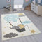 Paco Home Alfombra Infantil Habitación Infantil Niña Niño Varios Estampados Y Tamaños, tamaño:200x280 cm, Color:Crema
