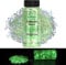 Lumineuse Paillettes, 100g Fluorescent Paillette pour Visage, Qualité Cosmétique Paillette pour Corps, Cheveux, DIY Résine époxy, Art de fête du festival et plus - Vert