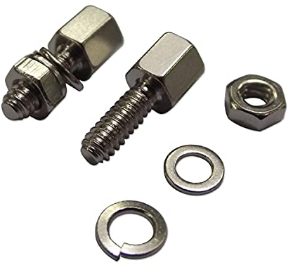 Schraubensicherung, 19,3 mm, 4–40 UNC, 1,9 mm Mutter, Komponenten, D-Sub-Schraubensicherung/Gleitschlösser, 2 Stück – DH-023L2F