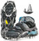 Steigeisen, Edelstahl Spikes Grödel für Schuhe Wanderschuhe Bergschuhe auf Winter EIS Schnee, Wandern Schuhspikes Ice Schuhkrallen Eisspikes
