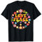 Peace Sign Love T-Shirt 60er 70er Jahre Krawatte die Hippie Kostüm Hemd T-Shirt