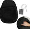 USB Heated Mouse Pad, Heated Mouse Mat Winter Warm Plush Hand Warmer with Wrist Guard, Hand Warmers for Computer, Hand-Warming Mouse Pad for Office Home Computer Laptop Work (Black)
