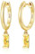 LOUISA SECRET Ohrringe Silber 925 Gold Ohrstecker für Damen Herren Mädchen, Ohrhänger mit Anhänger Zirkonia Ohrstecker Schmuck für Valentinstag muttertagGe Weihnachten burtstags Hochzeits Jubiläum