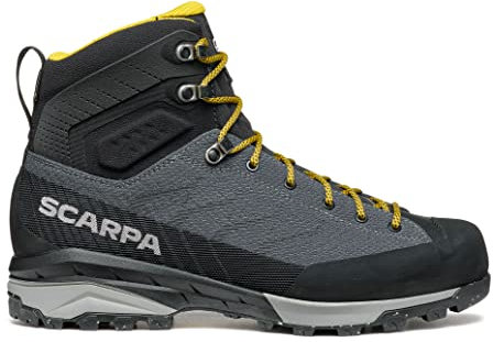 Scarpa M Mescalito TRK Planet GTX Grau-Schwarz - Gore-Tex Leichter atmungsaktiver Herren Gore-Tex Trekkingschuh, Größ