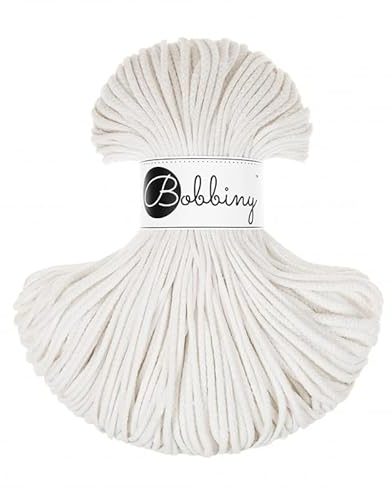 Bobbiny Junior 3 mm - Rope-Garn 100 m (Off White)