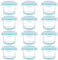 Mini Glass Food Storage Containers - 12 Pack 150 ml Small Glass Jars with Locking Lids - Airtight Food Containers - Freezer, Microwave, Dishwasher Safe