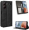COMAKU Cover ZTE Blade A54, Custodia a Portafoglio Pelle con Supporto e Chiusura Magnetica - Nero