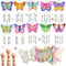 10tlg Schmetterling Windspiel Bastelset Kinder Holz Schmetterling Klangspiele Set Kindergeburtstag Klangspiele Holzbastelsets Deko Garten Kreative für Jungen Mädchen