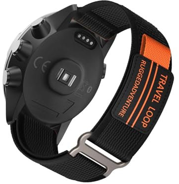 KUWAI Armband für Suunto Spartan Sport Armband mit Nylon Klettverschluss Sportlicher Armband mit Suunto Spartan Sport Sportarmband Trail Loop für Damen Herren für Suunto Spartan Sport (E)