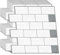 WALPLUS 3D White Tile Stickers Removable Stick on Tiles Kitchen Wall Tiles Self Adhesive Splashback for Bathroom Sink Easy-Care Sticky Tiles for Kitchen Walls Glossy 6-Sheets 30.5x30.5 cm(12)
