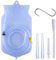 2 litri di sacca per clistere riutilizzabile per la pulizia del colon, clisteri con tubo lungo in silicone, 4 punte, flusso d'acqua controllato, set di irrigatori da viaggio