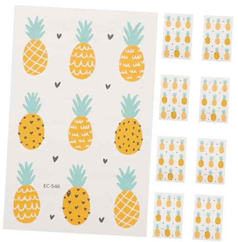 TOYANDONA Ananas Tattoo Haut 30 Aufkleber Ananas-geburtstagsdekoration Tattoos