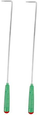 CATIEBYE 2stücke Teiliges Kaminbesteck Mit Ergonomischem Griff Aus Edelstahl Langlebiges Feuerpoker Indoor Und Outdoor Multifunktionales Tischfeuer Werkzeug Für Grill Und Freiluftfeuerstell