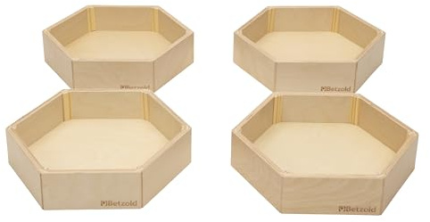 Betzold Barfußinsel aus Holz | Fühlpfad, Sinnesförderung, befüllbar, Tastsinn erkunden