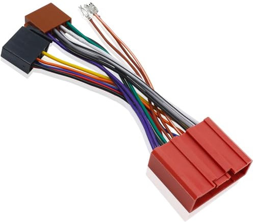 ISO Radio Kabelbaum für Mazda Radio Stecker, kompatibel mit Mazda 2 3 5 6 CX-5 CX-7 CX-9 Mazda BT-50 BT50 Tribute Protege Miata Autoradio Kabelbaum Adapter Stecker