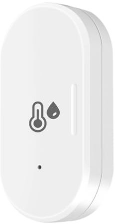 Blmirror Sensor Inteligente de Temperatura y Humedad Tuya ZigBee, Higrómetro Exterior, Termómetro Mini Humi de Temperatura
