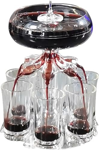 Baby Guinness Shot Pourer with 6 Glasses, 6 Shot Dispenser and Holder