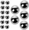 VICASKY 40pcs Steel Mixing Balls Paint Agitator Balls for Nail Polish Multi-function Stirring for Manicure Supplies