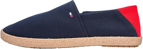 Tommy Hilfiger Herren Espadrilles Core Textile aus Canvas, Blau (Desert Sky), 43
