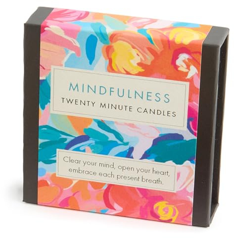 Signature Collection Mindfulness Kerzen, 20 Minuten, mit Keramikständer, 12 Stück