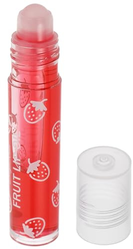 Ipetboom Feuchtigkeitsspendender Lipgloss Rollerball Lippenöl Rot Aufpolsternder Rolle On Lipgloss mit Revitalisierender Formel Geeignet für Trockene und Rissige Lippen für Mädchen