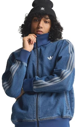 adidas Herren Adicolor Denim Firebird Sweatshirt, navy, L