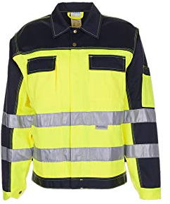 Planam Größe 58 Herren Warnschutz Bundjacke 2-farbig gelb marine Modell 2007
