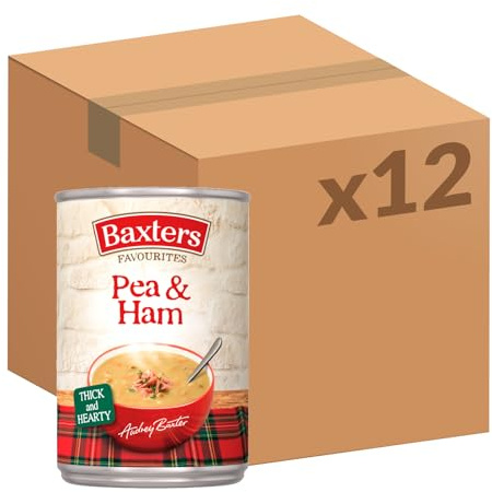 Baxters Favourites Pea & Ham Soup, 400 g, Gluten Free (12-Pack) | Rich Flavour, Quality Ingredients, Quick & Easy Meal, Low Fat, Nutritious