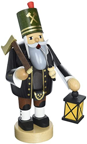 Rudolphs Schatzkiste Räuchermann Bergmann mit Steigerstock und Laterne BxTxH= 10x9x20cm NEU Rauchen Rauchfigur Rauchmann Räucherfigur Räucherkerze Smoker Kerze Figur Mann Holz Seiffen Erzgebirge Holz