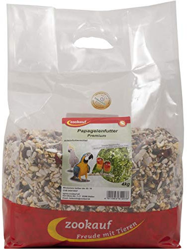 zookauf Vogel Futter Premium für Papageien 4 kg