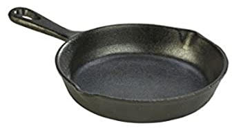 Genware Mini Cast Iron Frypan 15cm - Miniature Skillet Pan Cast Iron Skillet Oven to Tableware