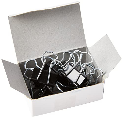 Whitecroft Foldback Clip 19mm Black Ref 23701 [Pack of 10]