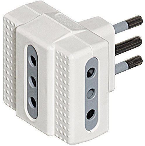 BTicino S3603D Presa Tripla, Bianco