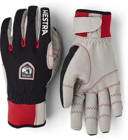 Hestra Ergo Grip Windstopper Race 5-Finger Handschuhe schwarz