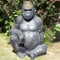 XXL SITZENDER Gorilla LEBENSGROSS 120cm Figur IN LEBENSGRÖSSE~AFFE Deluxe Garten Deko ~Gartendekoration~Wow