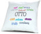 digital print Kopfkissen mit Namen Otto - Motiv Positive Eigenschaften, 40 cm, 100% Baumwolle, Kuschelkissen, Liebeskissen, Namenskissen, Geschenkidee, Deko